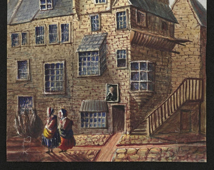 Mary Webster Small Watercolour Painting John Knox House Edinburgh Scotland5