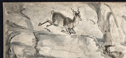Attributed Samuel Howitt - Small Watercolour Painting - Hunting Scene3