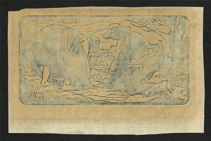 Ludovic-Rodo Pissarro (1878-1952) Signed Wood Engraving - Figures In Landscape6