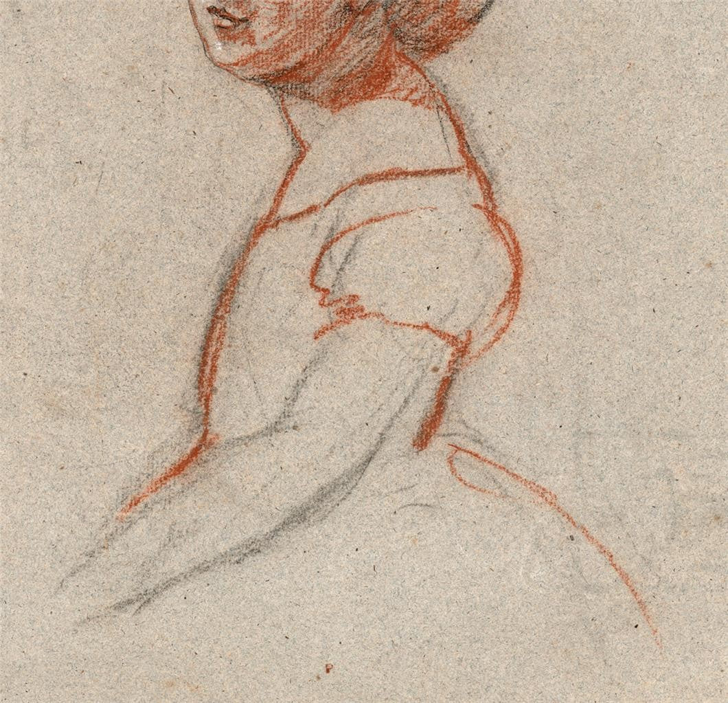 ELMA MARY GOVE (1832-1921) Pastel Drawing LADY WEARING HAT - AMERICAN ARTIST2