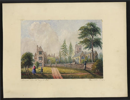Mary Webster (1794-1883) Watercolour Painting - Chenies Buckinghamshire 18451