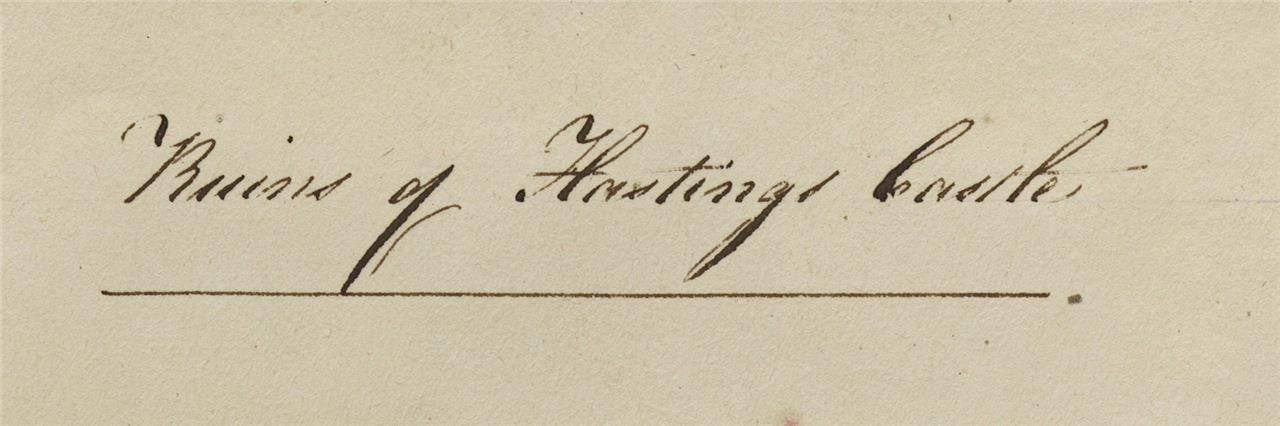 Mary Webster (1794-1883) - Watercolour Painting - Ruins Of Hastings Castle 18424