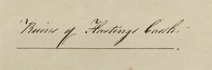 Mary Webster (1794-1883) - Watercolour Painting - Ruins Of Hastings Castle 18424