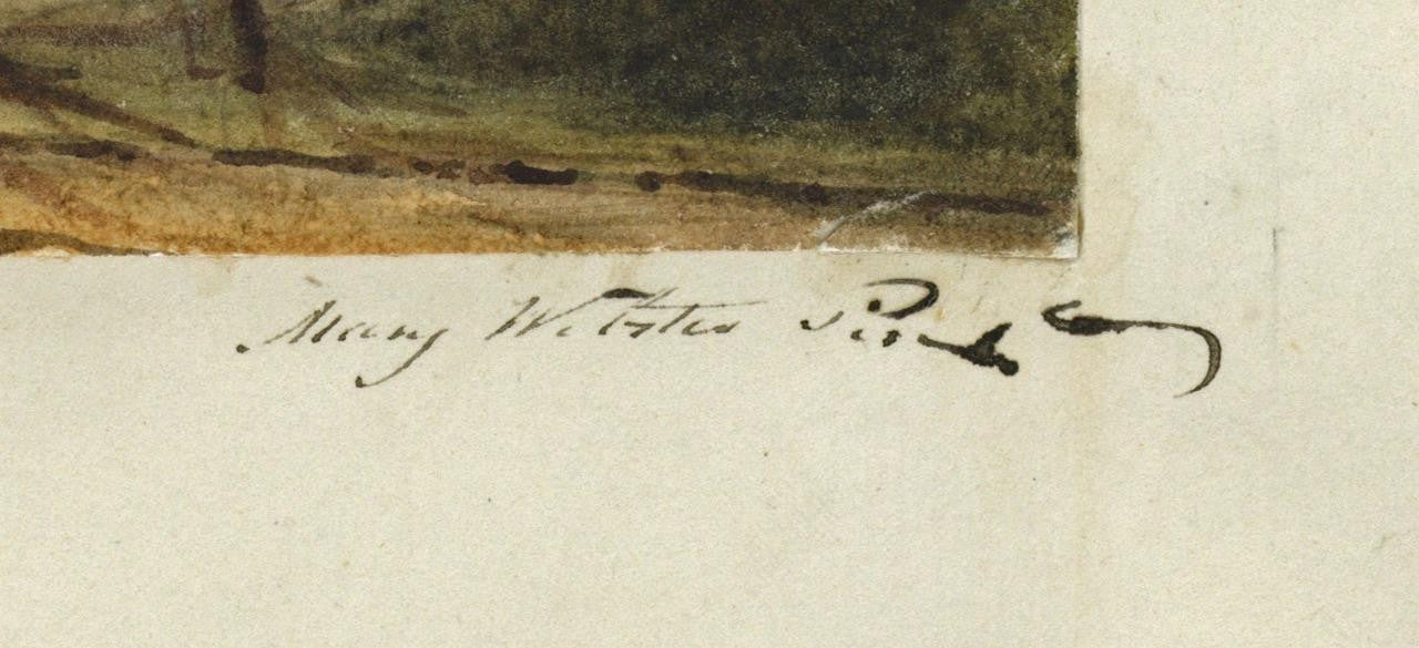 Mary Webster (1794-1883) Watercolour Painting - Harrow On The Hill London 18382