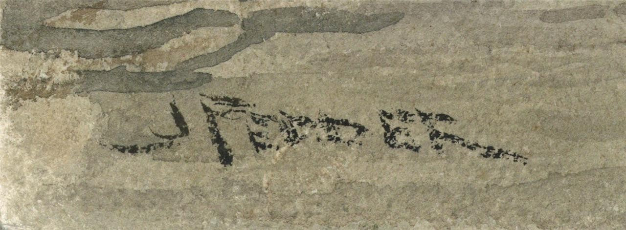 John Pedder (1850-1929) Watercolour Painting Odney Weir Cookham Berkshire2