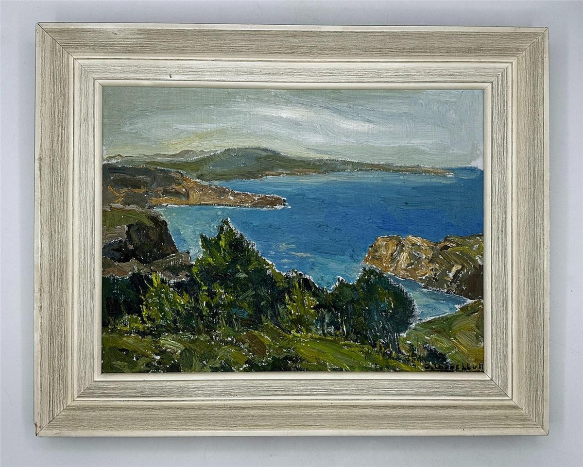 Joan Vives Llull (1901-1982) - Oil Painting - Coastal Landscape1