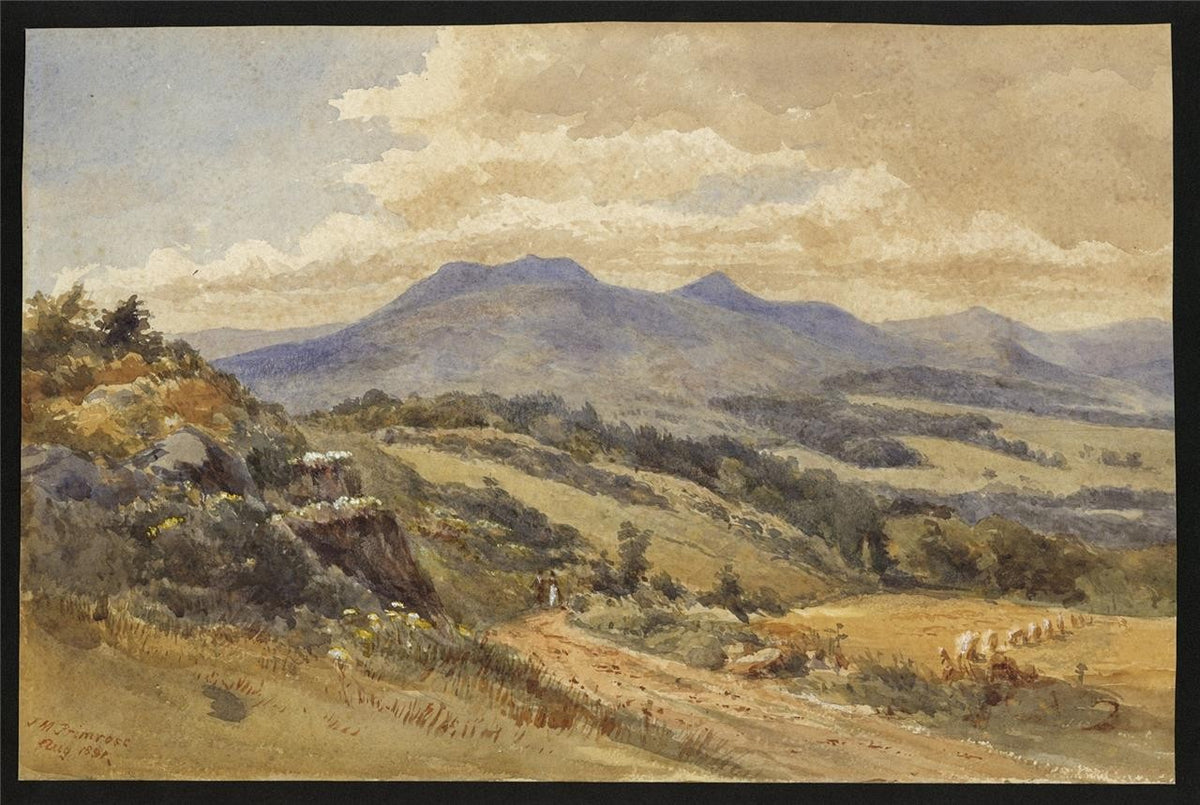 James Maurice Primrose (1819-1892) Watercolour Painting - Rural Landscape 18913