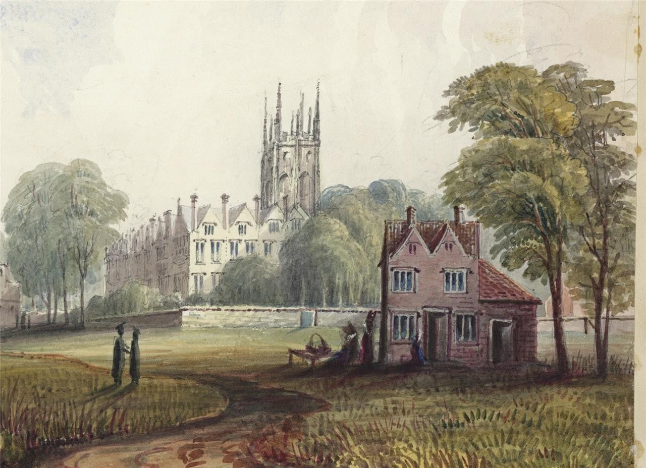 Mary Webster (1794-1883) Watercolour Painting - Merton College Oxford 18407