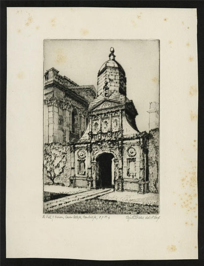 Cyril Edward Power (1872-1951) Pencil Signed Etching - Caius College Cambridge1