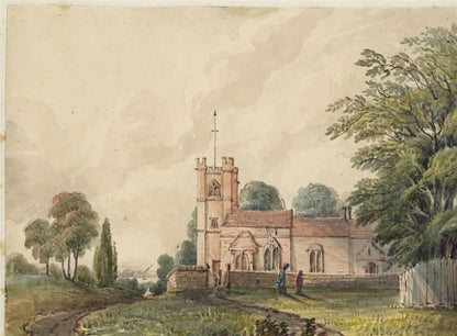 Mary Webster Watercolour Painting Charlton Church Woolwich Greenwich London 18419
