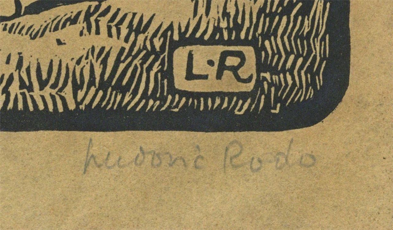 Ludovic-Rodo Pissarro (1878-1952) Signed Wood Engraving - Figures In Landscape2