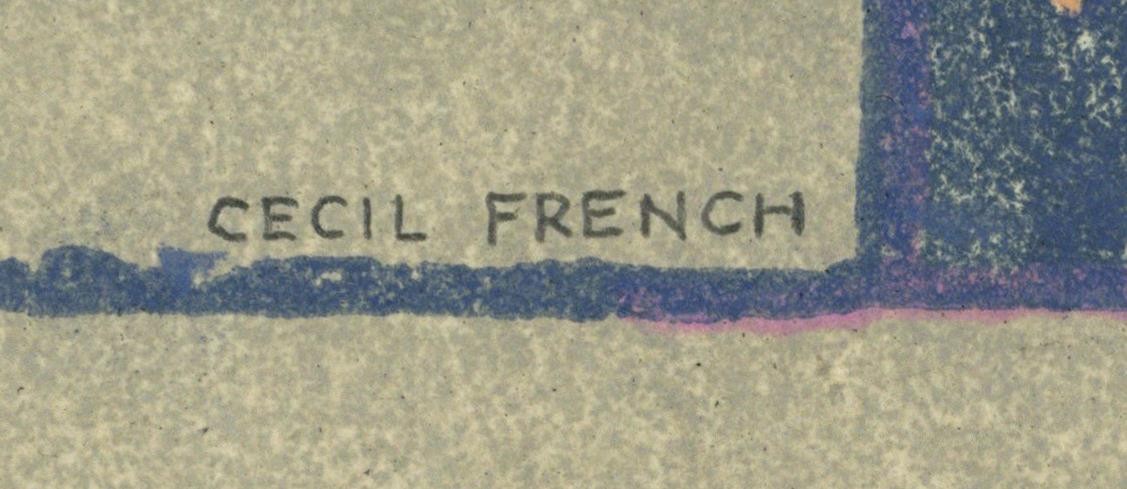 Cecil French (18791953) Pencil Signed Woodcut  A Tragic Poet2