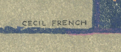 Cecil French (18791953) Pencil Signed Woodcut  A Tragic Poet2