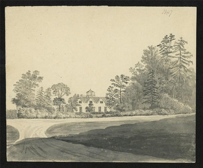 James Wilcox (1778-1865) Watercolour Painting - Chigwell Row - 18471