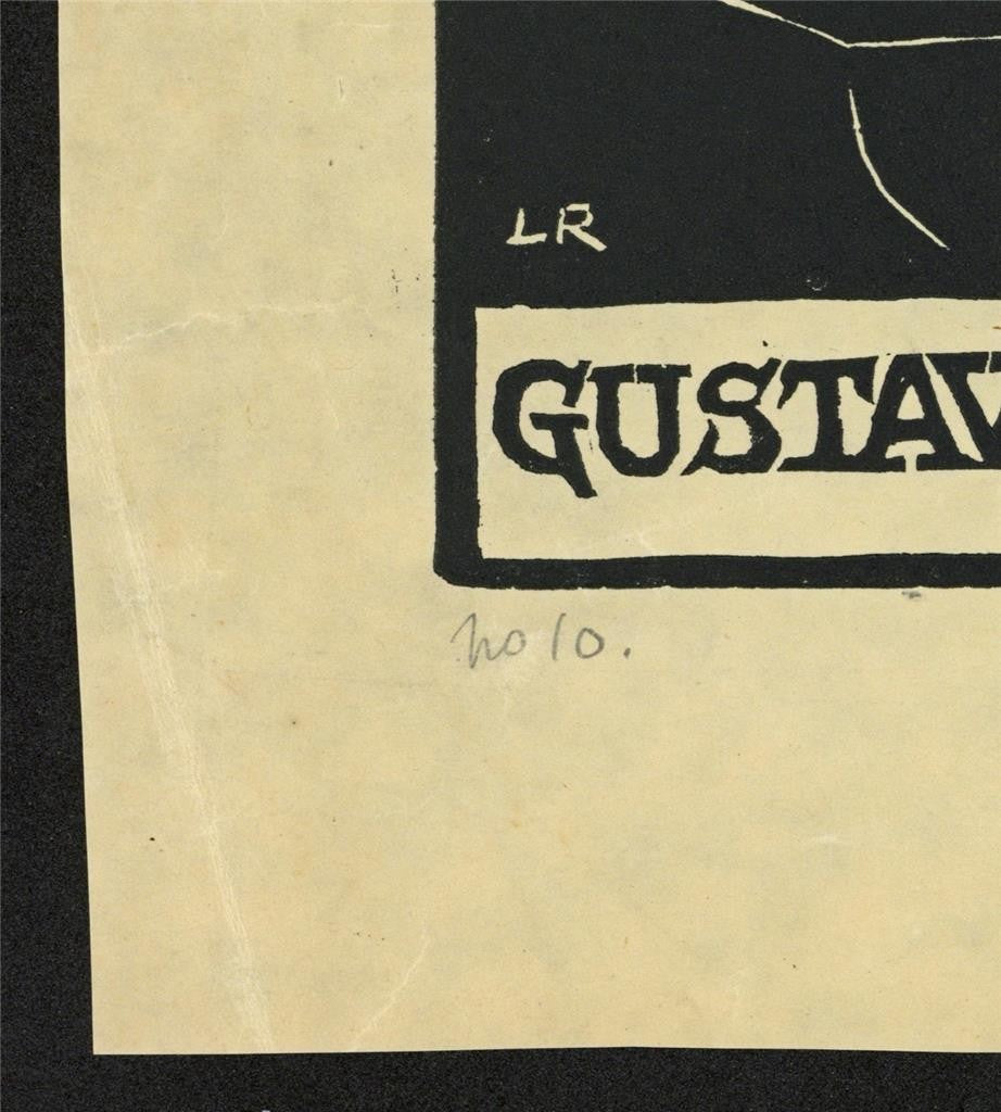 Ludovic-Rodo Pissarro (1878-1952) Signed Wood Engraving - Gustave Flaubert5