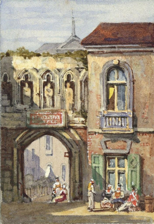 Style Of Samuel Prout Coblence Germany Watercolour Painting - 19th Century0