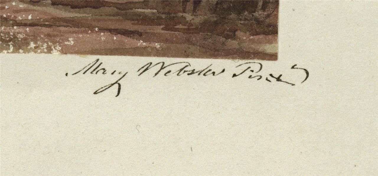 Mary Webster (1794-1883) Watercolour Painting Lewes Castle Sussex 18382