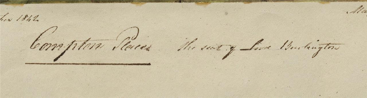 Mary Webster (1794-1883) - Watercolour Painting - Compton Place Eastbourne 18424