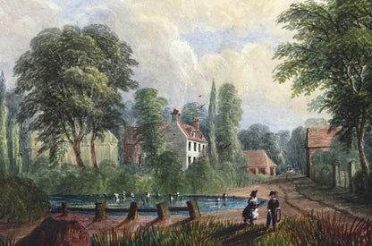 Mary Webster (1794-1883) Watercolour Painting - Harrow On The Hill London 18577