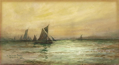 William Minshall Birchall - Watercolour Painting - On The Dogger Bank 19180
