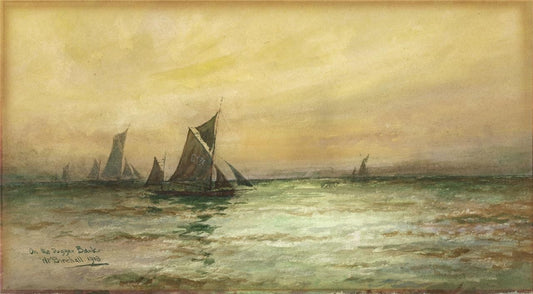 William Minshall Birchall - Watercolour Painting - On The Dogger Bank 19180