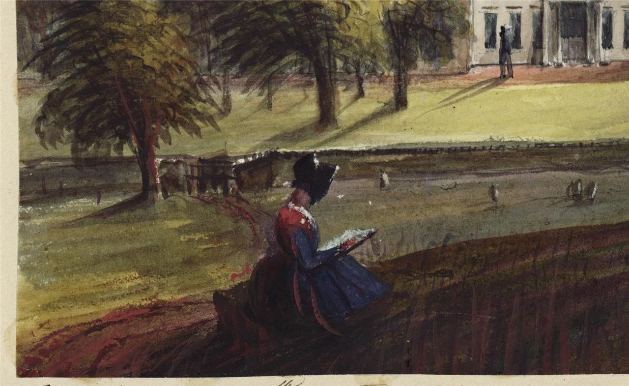 Mary Webster (1794-1883) - Watercolour Painting - Compton Place Eastbourne 18505