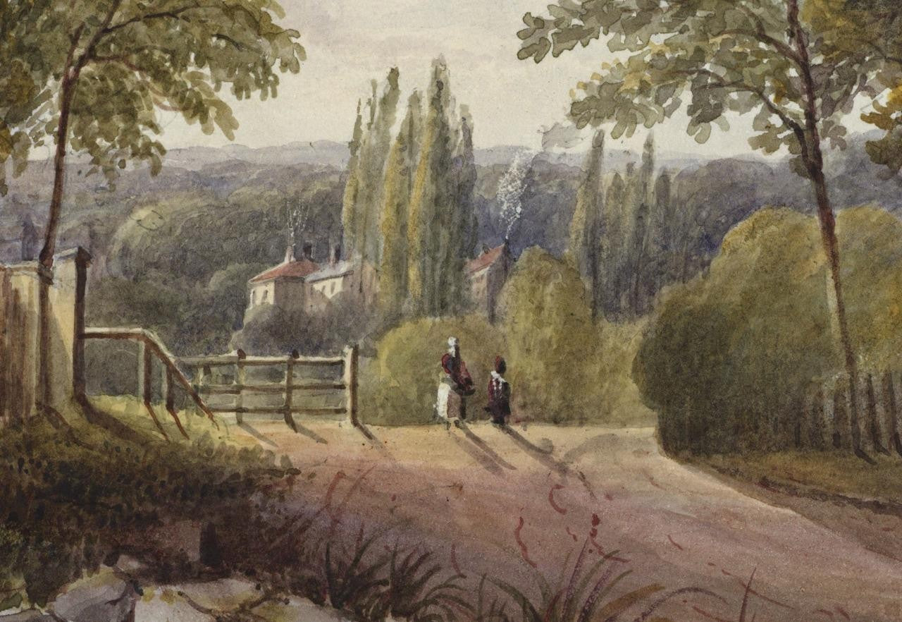 Mary Webster (1794-1883) Watercolour Painting - Harrow Near Sudbury London 18386