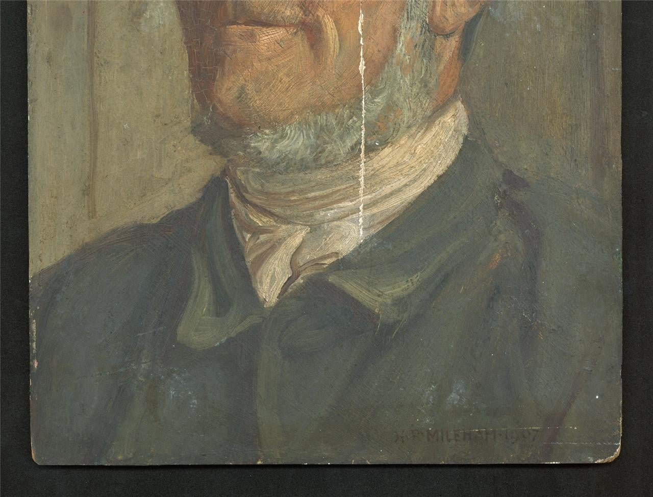 Harry Robert Mileham (1873-1957) Oil Painting - Portrait Of A Gentleman 19075