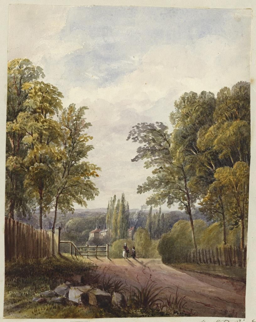 Mary Webster (1794-1883) Watercolour Painting - Harrow Near Sudbury London 18380
