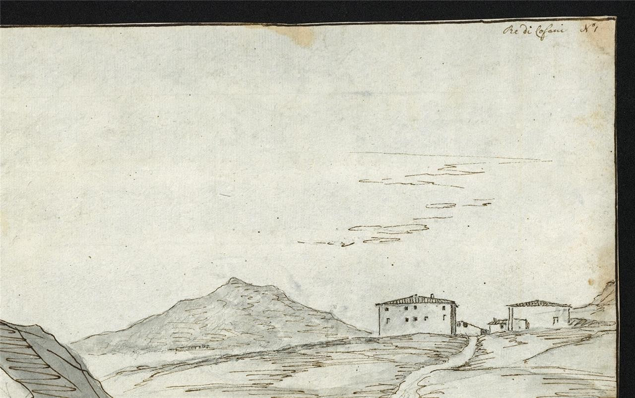 Richard Cooper Jnr (1740-1822) Watercolour Painting Italian Scene 18th Century8