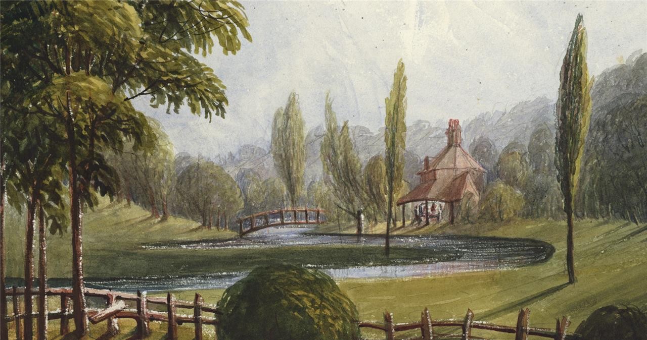 Mary Webster Watercolour Painting Fishing Cottage Chenies Buckinghamshire 18485