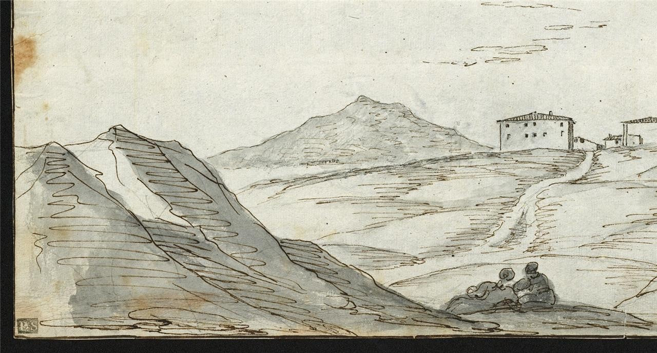 Richard Cooper Jnr (1740-1822) Watercolour Painting Italian Scene 18th Century6