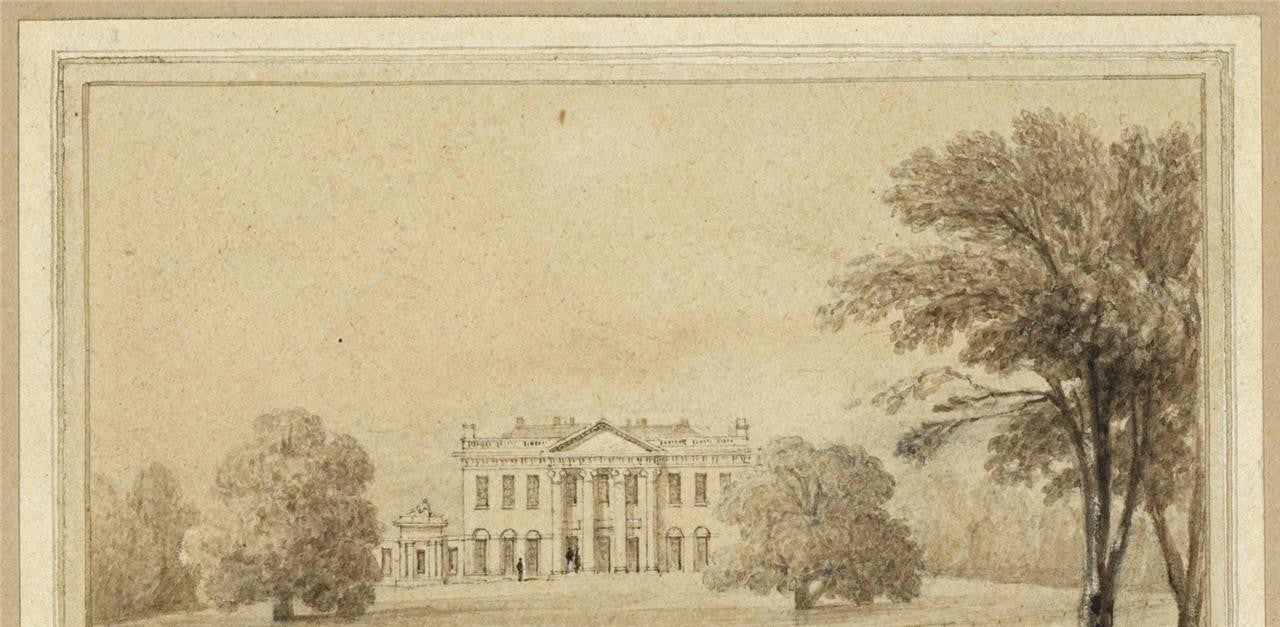 John Preston Neale (1780-1847) Watercolour Painting Silwood Park Berkshire4