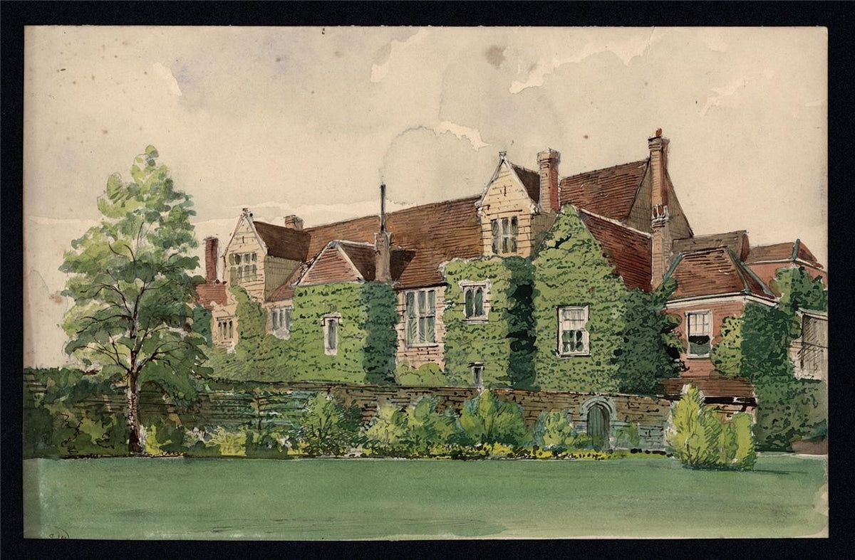 Bishop's Palace Maidstone Kent - Watercolour Painting - James Foster Wadmore1