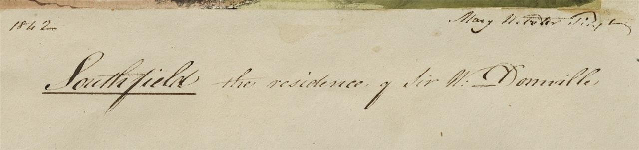 Mary Webster (1794-1883) Watercolour Painting - Southfield Sussex 18424