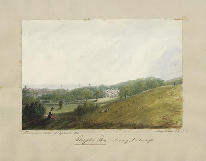 Mary Webster (1794-1883) - Watercolour Painting - Compton Place Eastbourne 18428