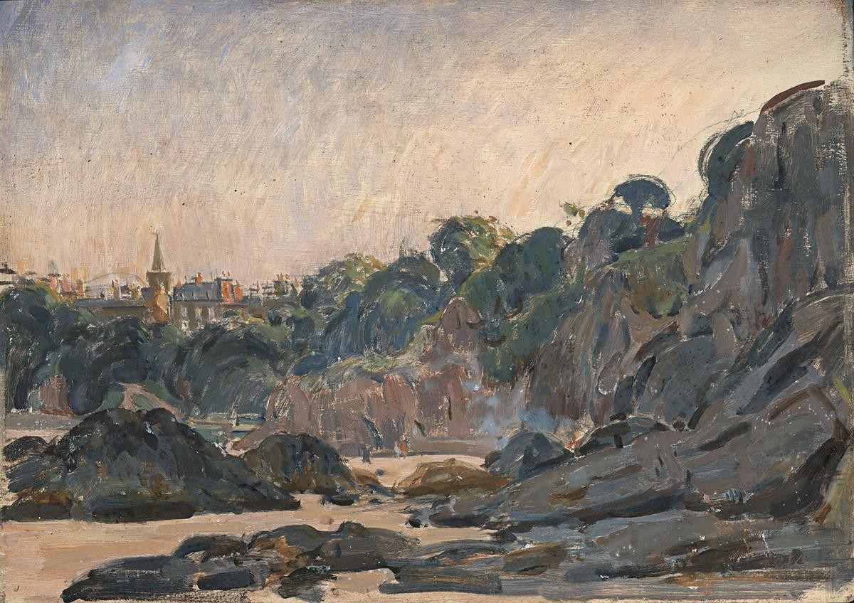 Dugald Sutherland MacColl (1859-1948) Oil Painting - North Bay Coastline 19320