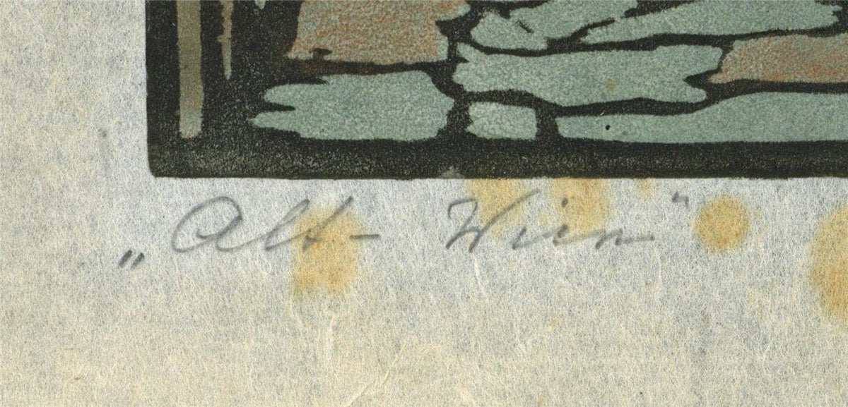 Josephine Siccard-Redl (1878-1938) - Woodcut Signed In Pencil - Vienna Austria3