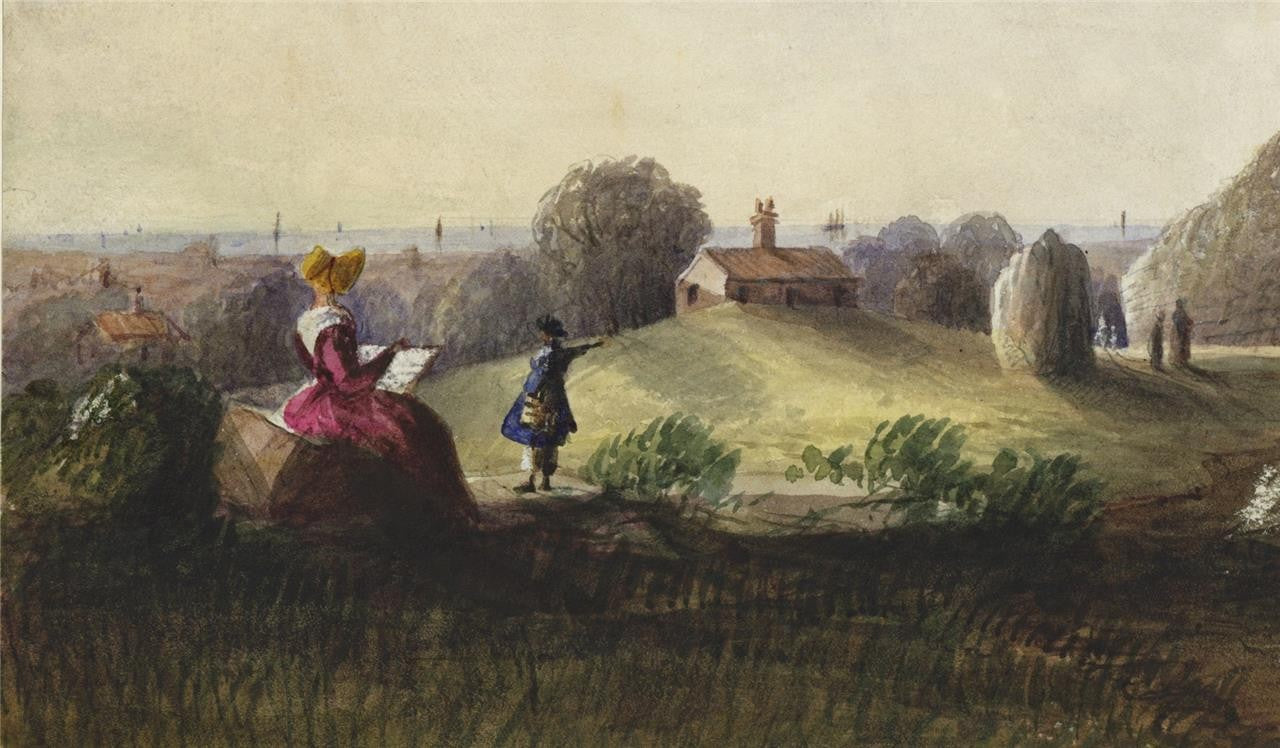 Mary Webster Watercolour Painting Richborough Castle Near Sandwich Kent 18437