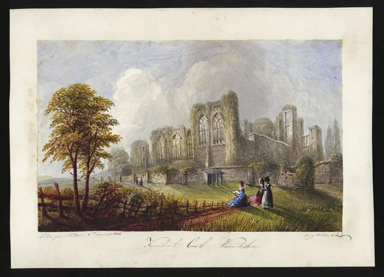 Mary Webster (1794-1883) Watercolour Painting - Kenilworth Castle Warwickshire1