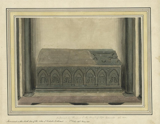 Thomas Fisher (1772-1836) - Watercolour Painting - Rochester Cathedral Kent 17900