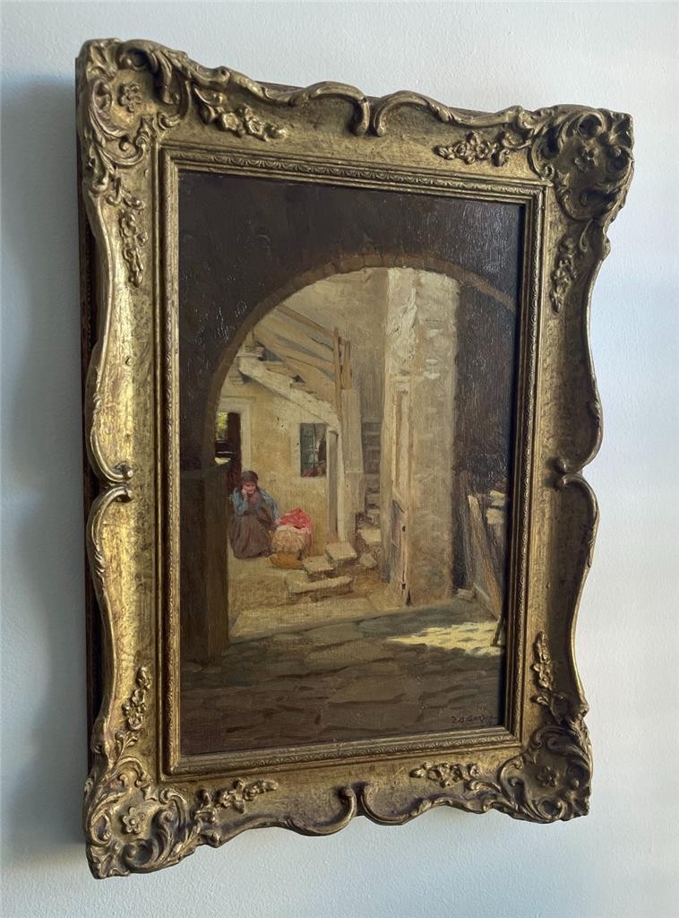Thomas Bowman Garvie (1859-1944) Oil Painting Baveno Maggiore Italy 19104