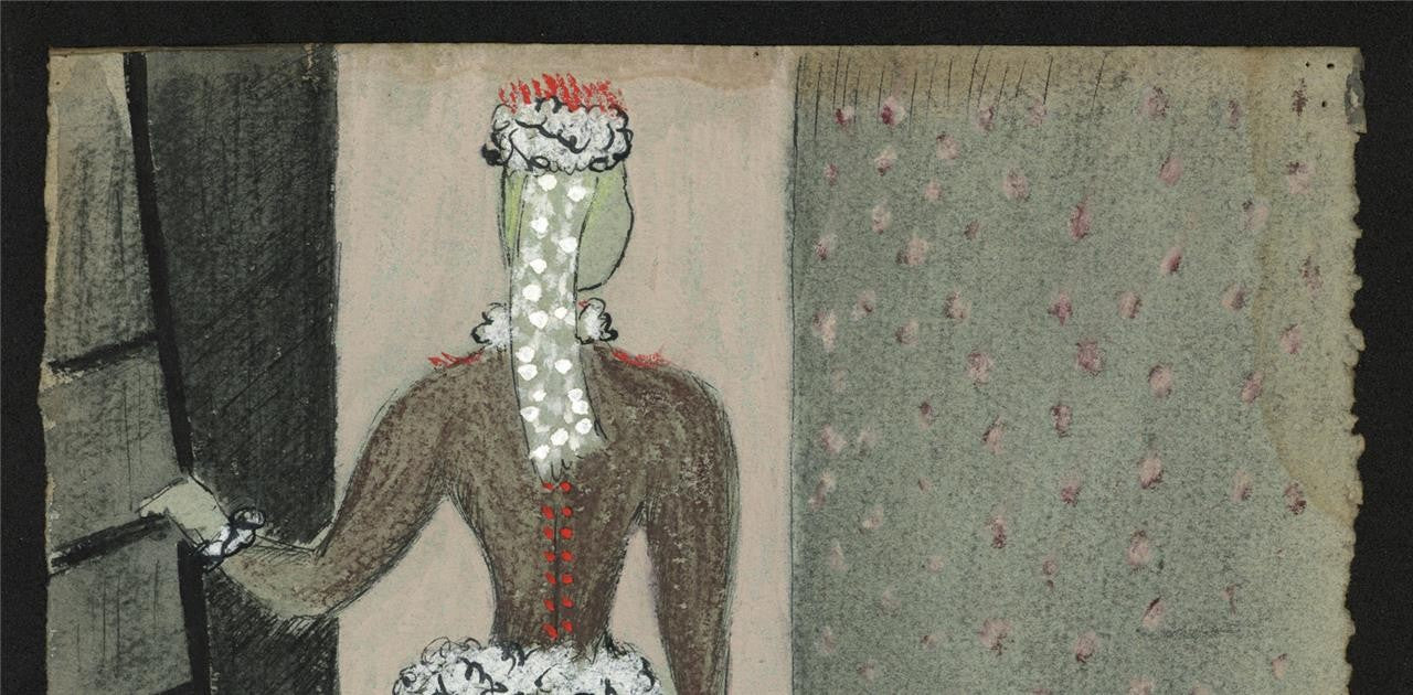 Phyllis Chilton Osborne Mixed Media Drawing Ballerina Ballet Dancer 19383