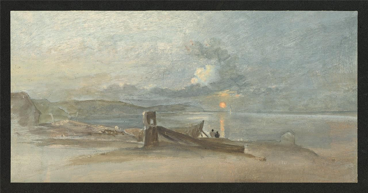 Coastal Sunset - Oil Painting - Late 19th / Early 20th Century1