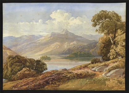 David Hall McKewan - Watercolour Painting - Mountain Landscape - 19th Century1