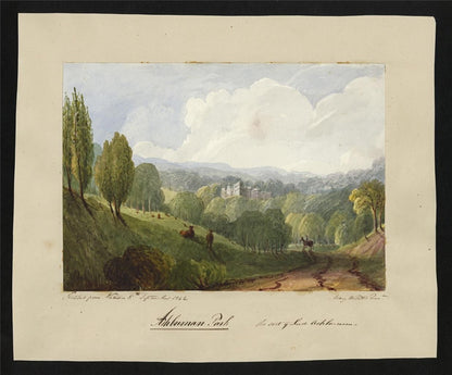Mary Webster (1794-1883) - Watercolour Painting - Ashburnham Park Sussex 18421
