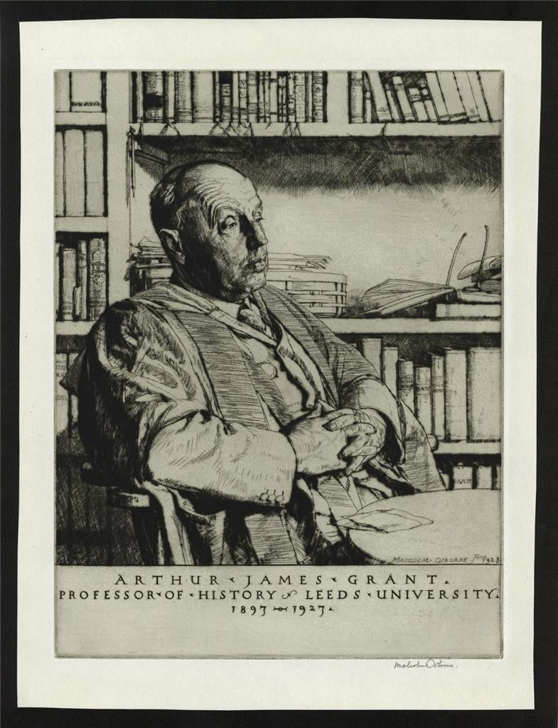 Malcolm Osborne (1880-1963) Signed Etching - Arthur James Grant Portrait 19281