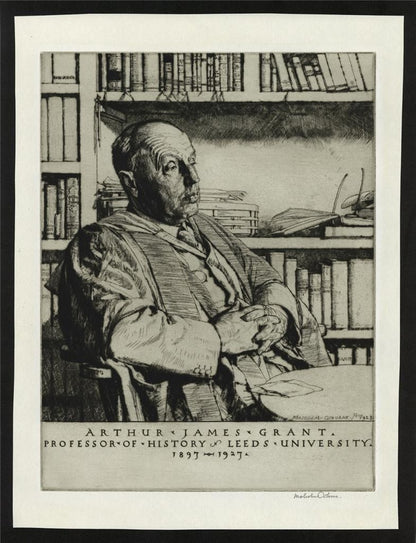 Malcolm Osborne (1880-1963) Signed Etching - Arthur James Grant Portrait 19281