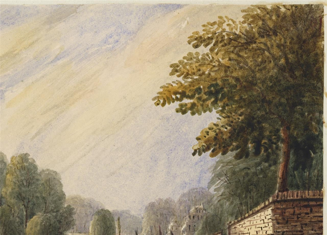 Mary Webster (1794-1883) Watercolour Painting Richmond London 18418