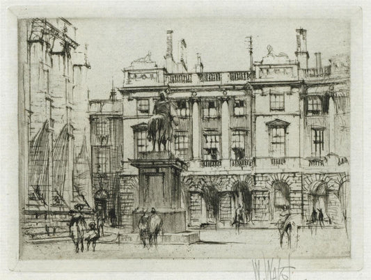 William Walcot (1874-1943) Signed Etching Parliament Square Edinburgh Scotland0